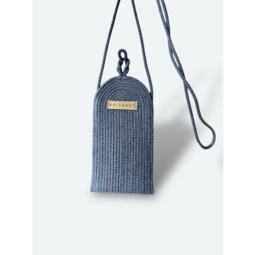 Сумка кросс-боди KNIT KNOT, фактура рельефная, бордовый