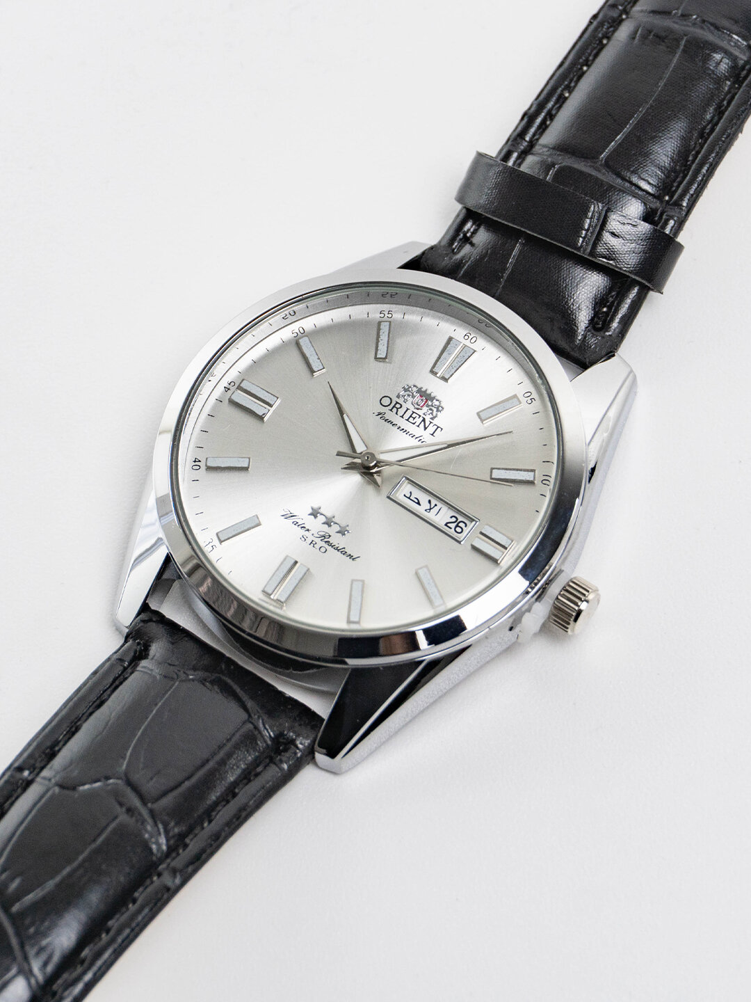 Наручные часы ORIENT Классика, 331833 серебристый/черный — фото 1