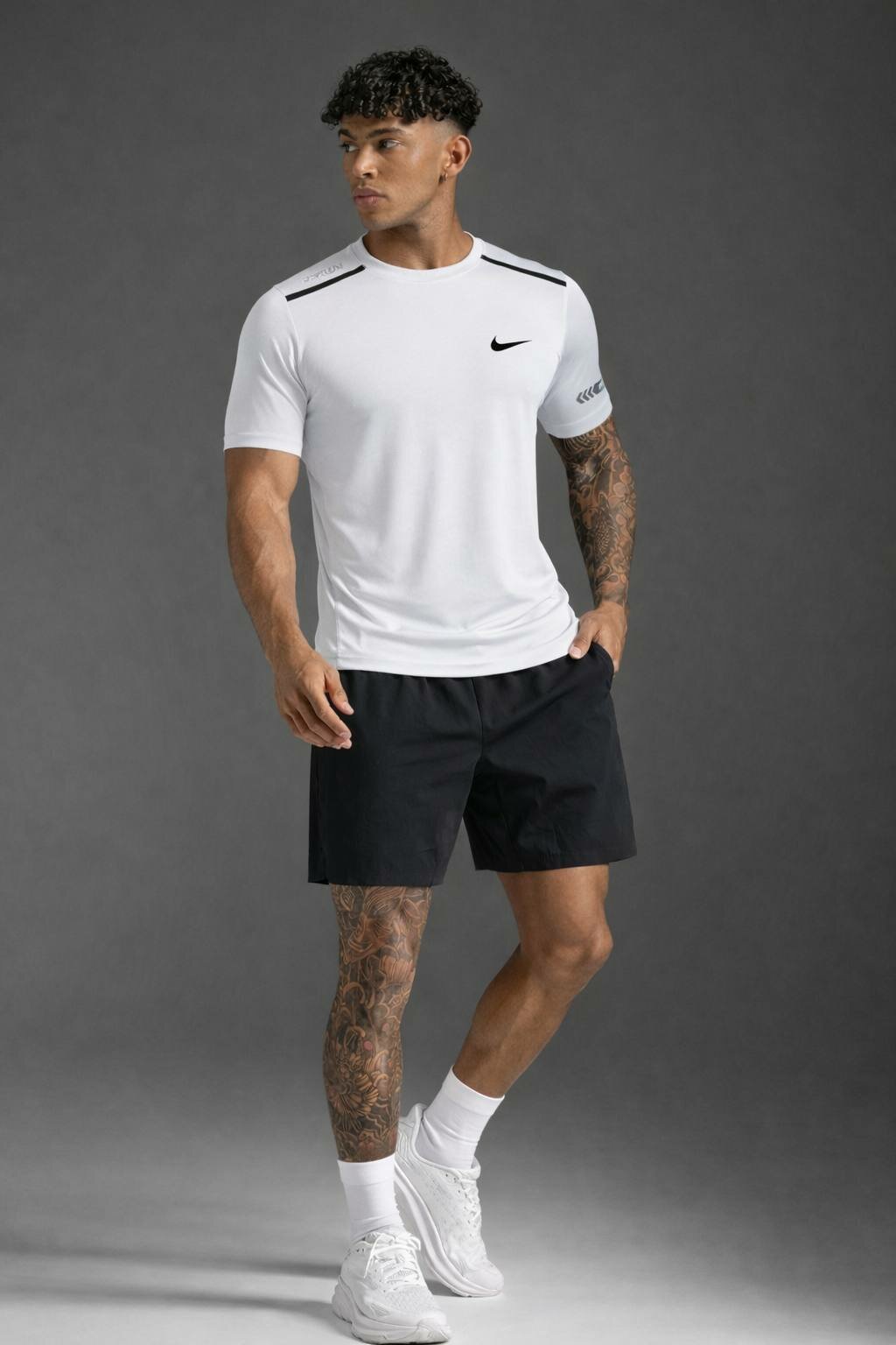 Футболка спортивная NIKE, 1 шт., размер s, white — фото 1