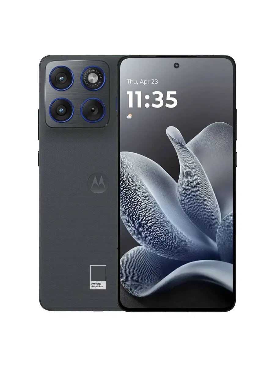Смартфон Motorola Edge 70 12/512 GB (Gadget Grey / Green) + Buds Bass