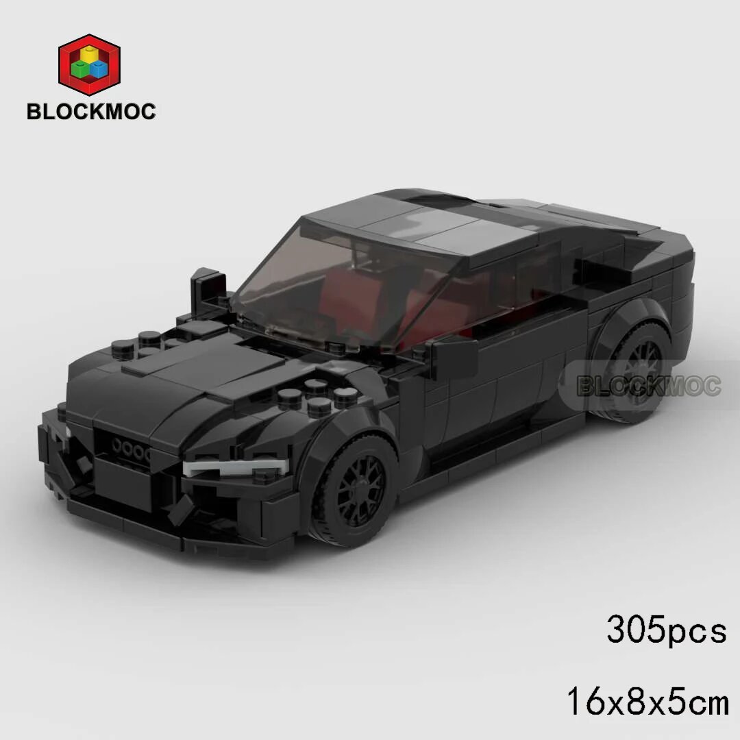 BLOCKMOC спортивный автомобиль конструктор Черный, Black-305pcs