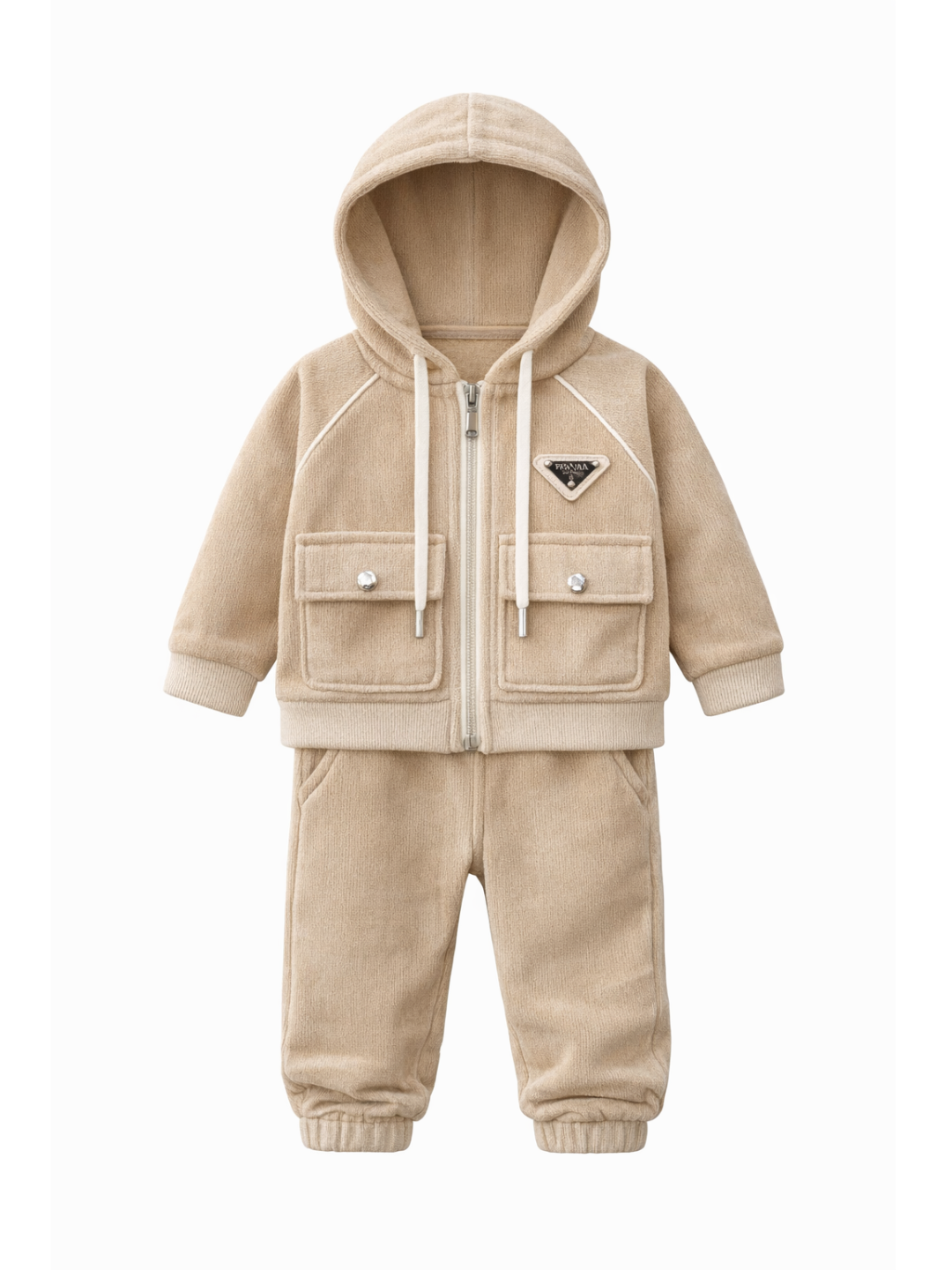 Комплект одежды , размер 100, бежевый — фото 1