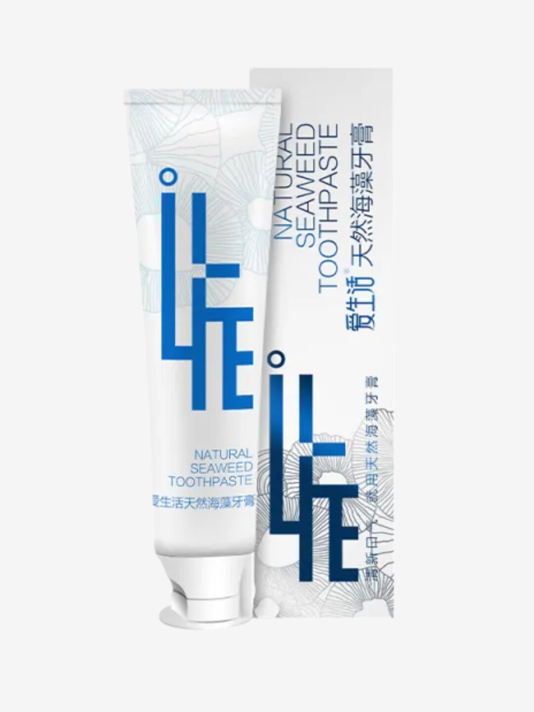 Зубная паста iLife Natural Seaweed, без фтора, для дёсен, с морскими водорослями