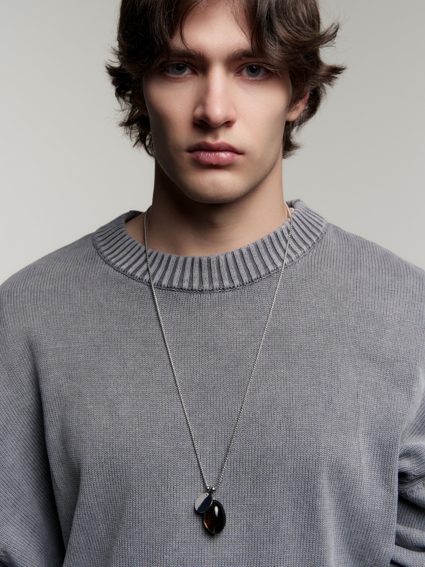 Цепь RESURS, длина 75 см, серебряный, коричневый, серый — фото 1