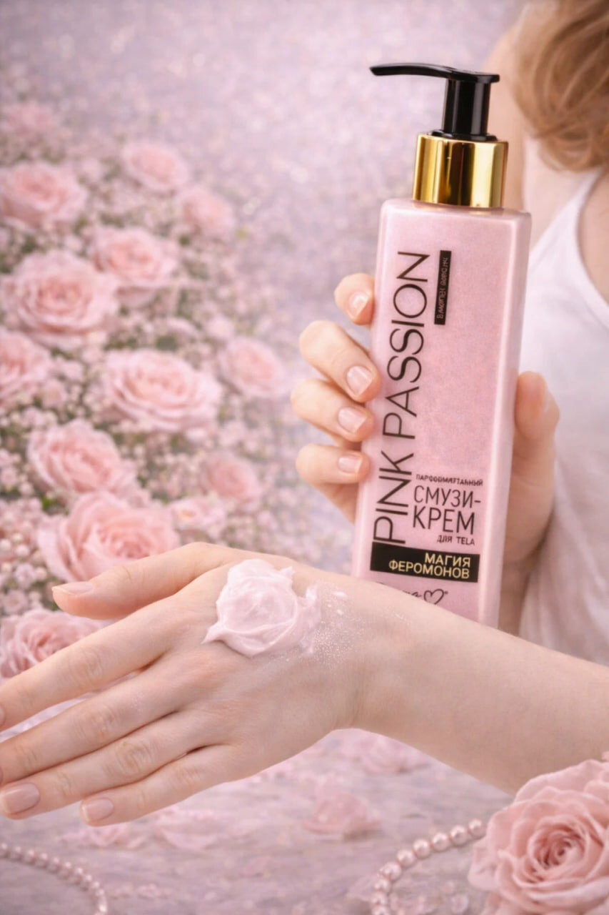 Линия средств по уходу за телом "Pink Passion": спрей, скраб, лосьон, гель