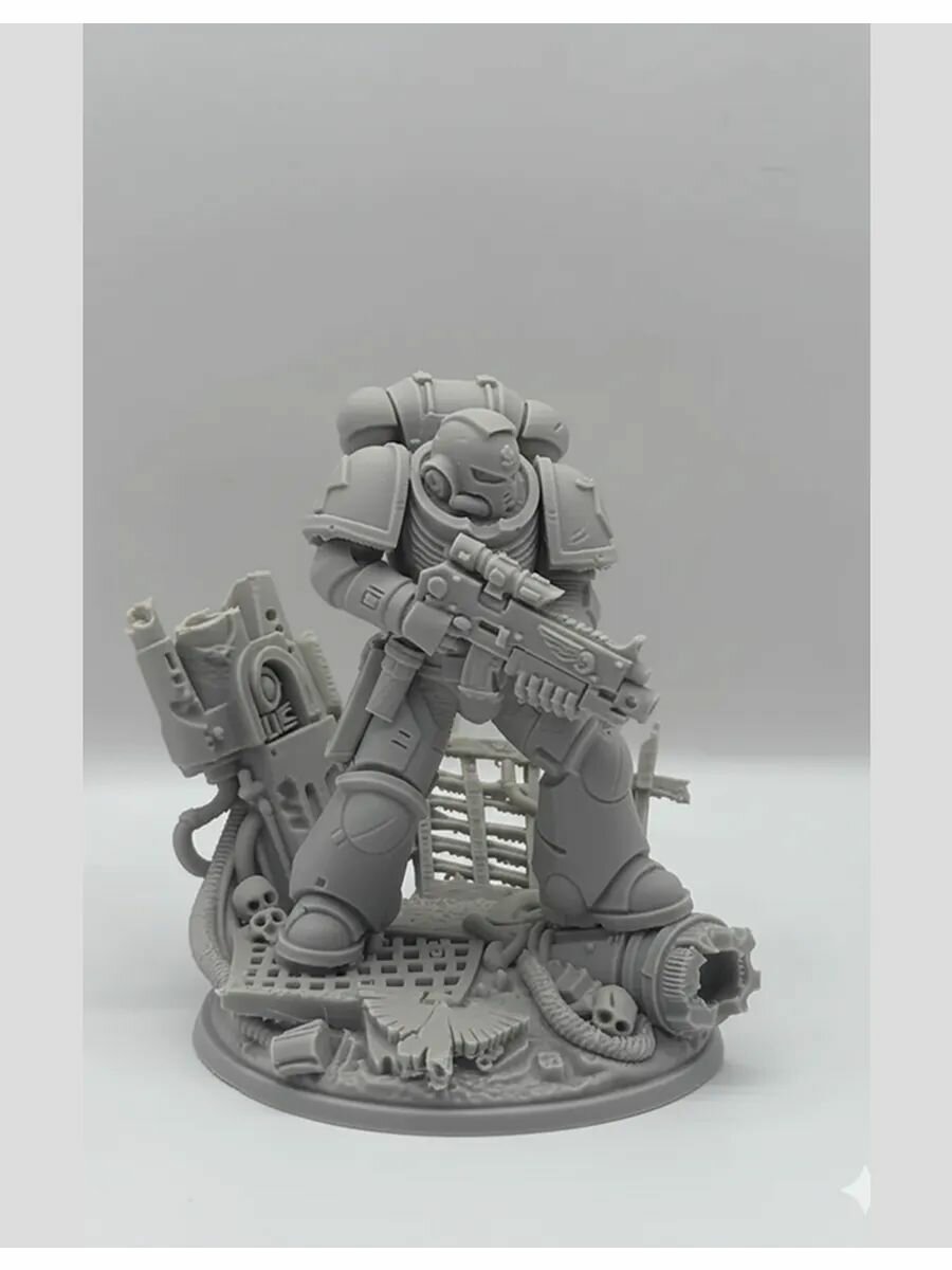 Фигурка "Ultramarine Intercessor" Warhammer 40000 3D печать из пластика