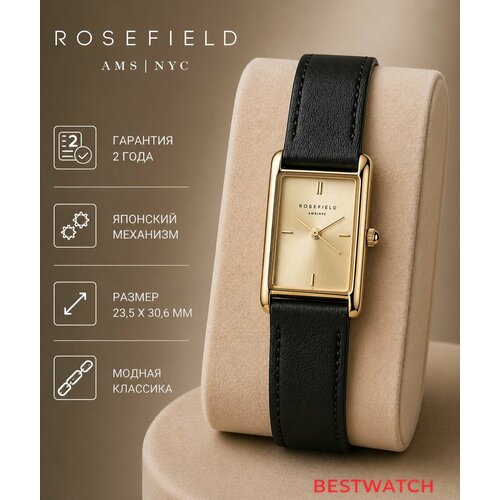 фото Наручные часы rosefield the octagon, черный/золотой