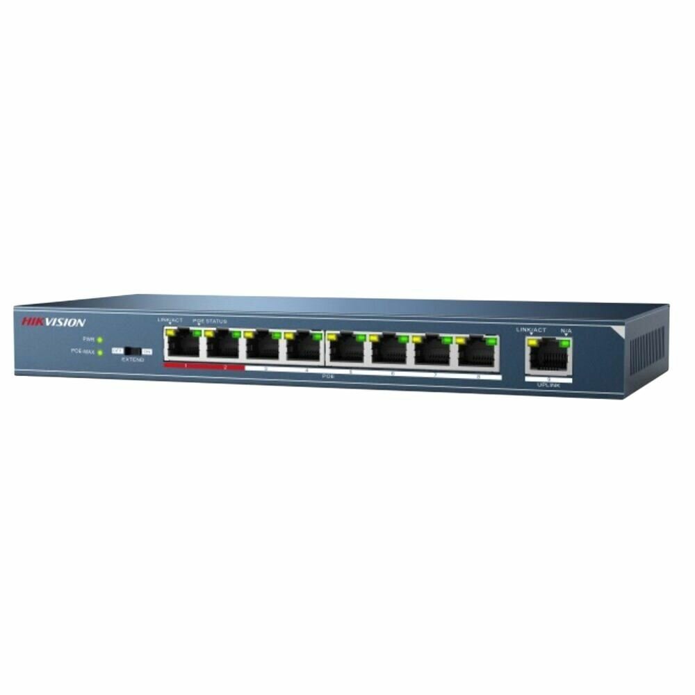 Коммутатор POE Hikvision DS-3E0109P-E/M (B)
