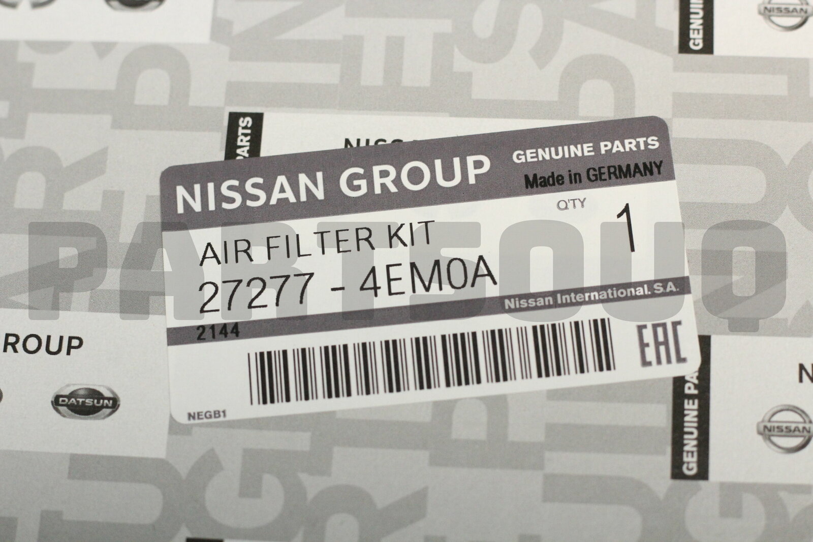 Фильтр салонный NISSAN 27277-4EM0A
