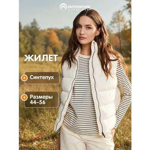 фото Жилет outventure, размер 50, белый