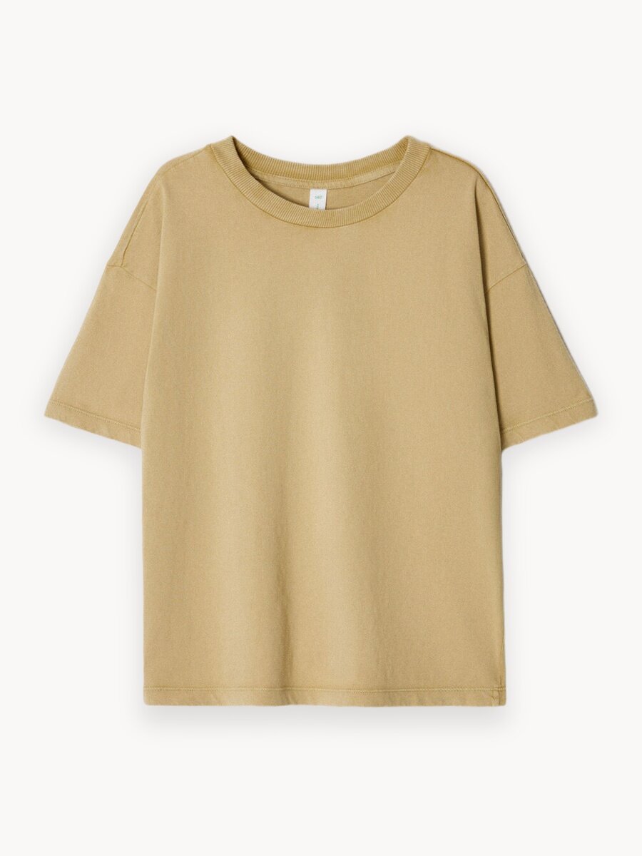 Футболка Sela, размер 128, хаки/оливковый