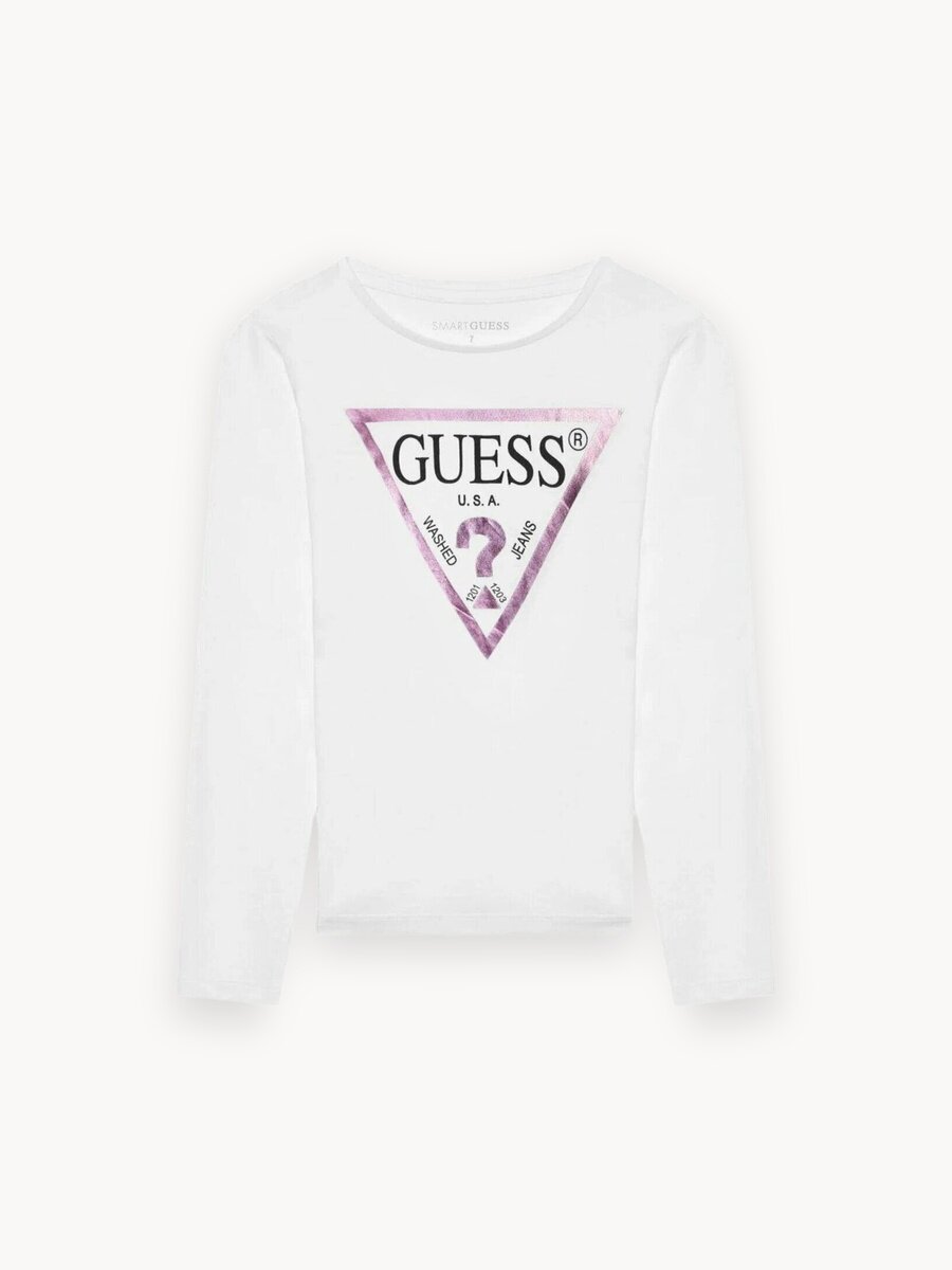 Лонгслив GUESS, размер 8, белый
