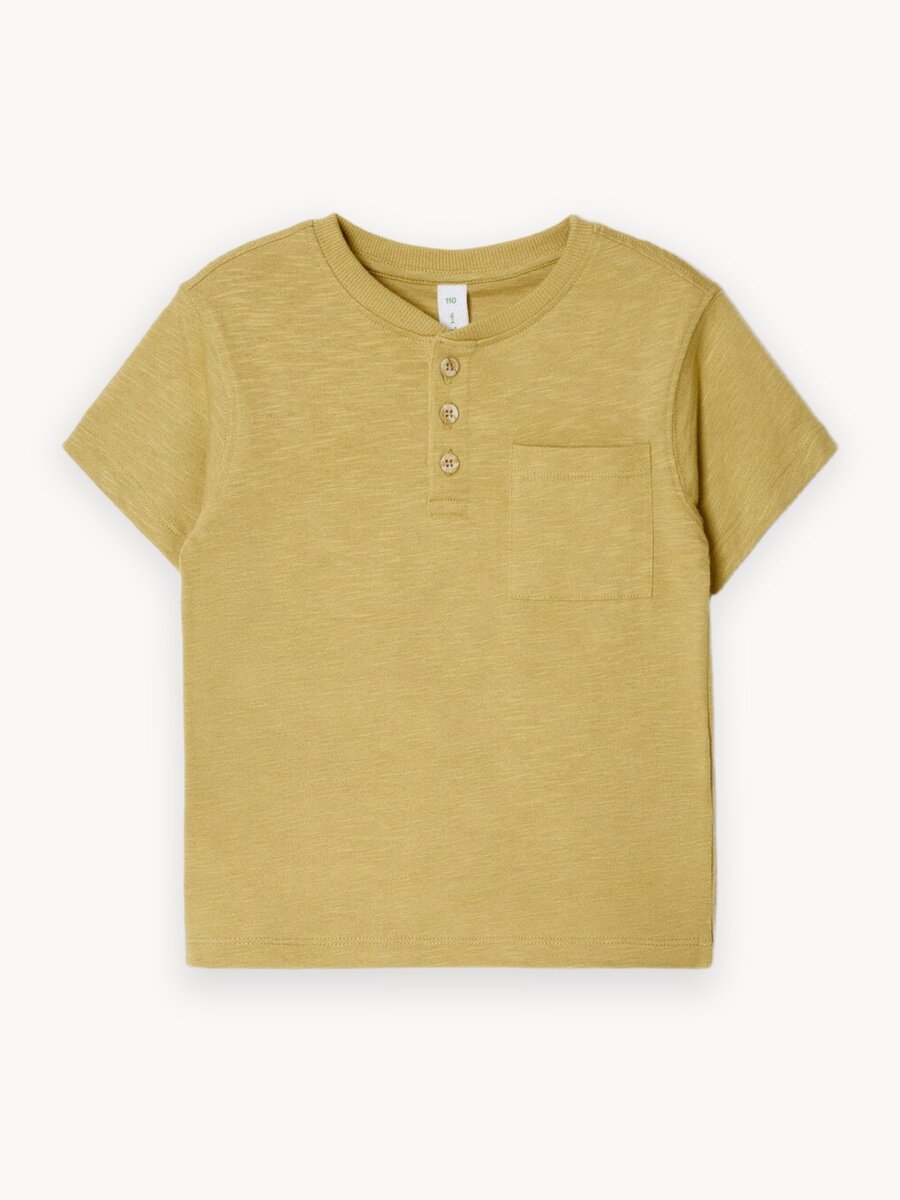 Футболка Sela, размер 92, хаки/оливковый