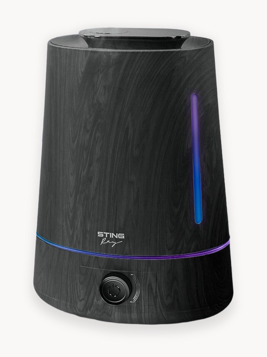 Увлажнитель воздуха ультразвуковой STINGRAY ST-HF500A верхний залив антивирусная УФ - лампа черное дерево