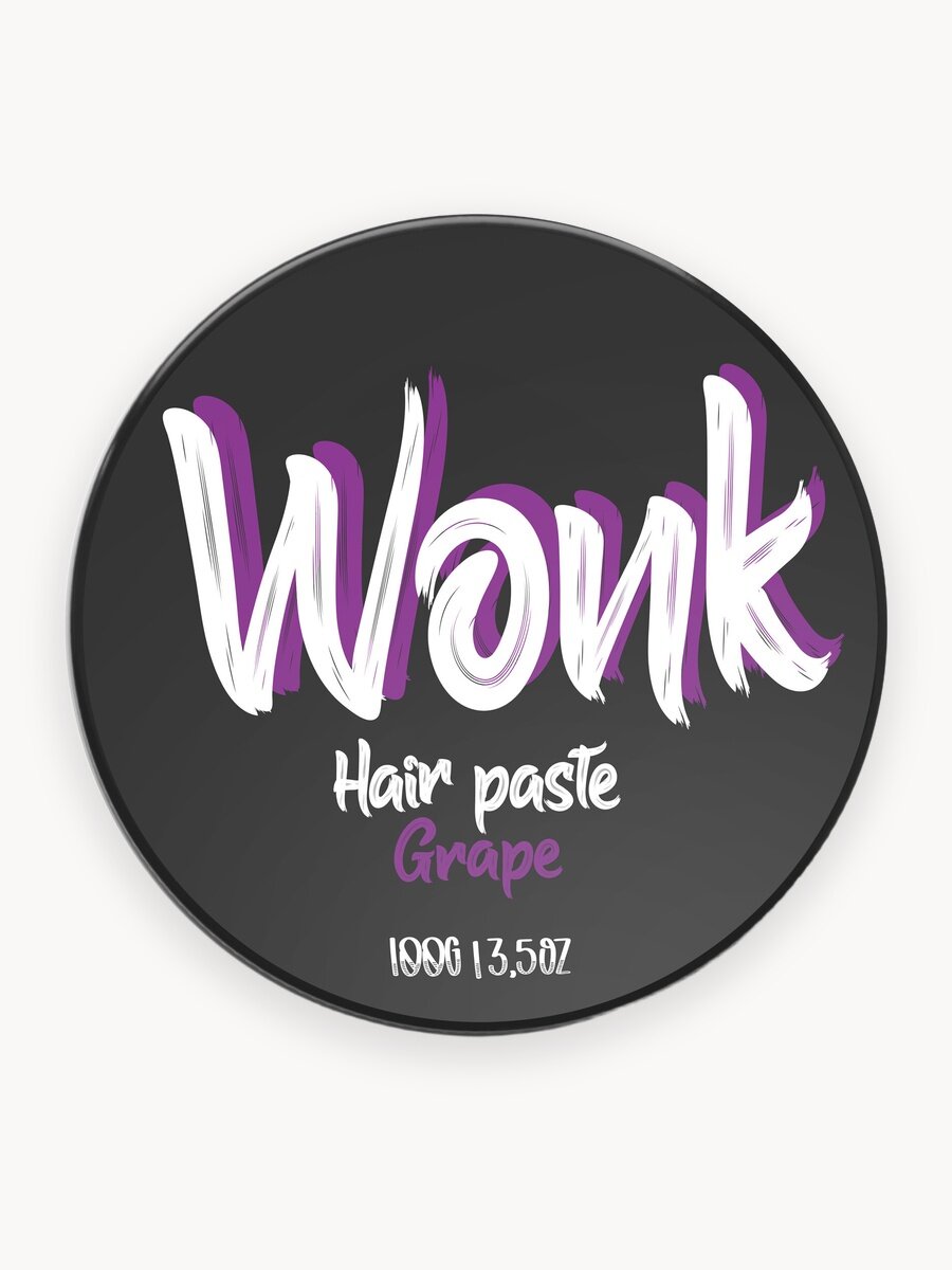 Паста для укладки волос WONK Grape сильной фиксации, 100 мл
