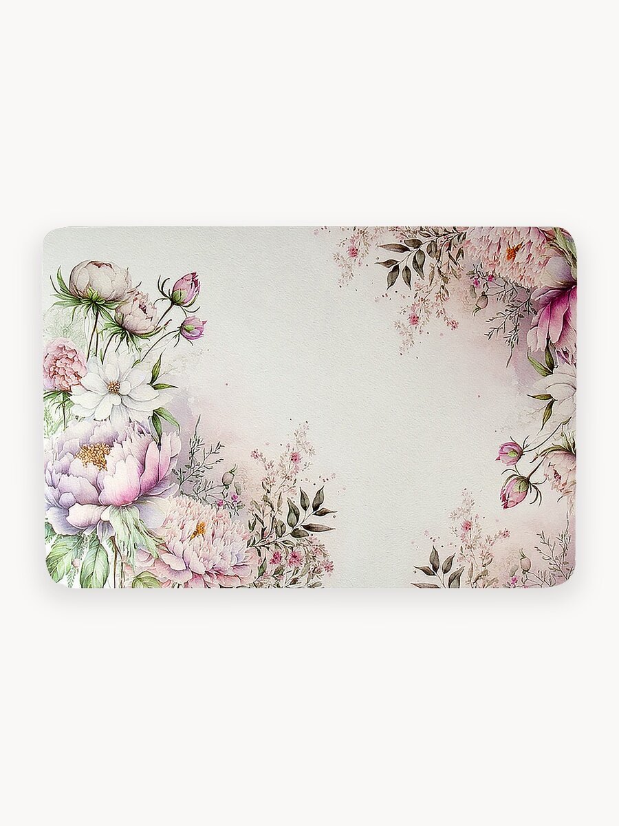 Салфетки на стол сервировочные набор 4 шт. 43х28см, цветы, Nouvelle