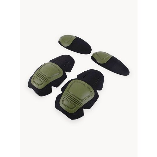 Комплект защиты: вставные наколенники и налокотники для тактического костюма цвет Олива