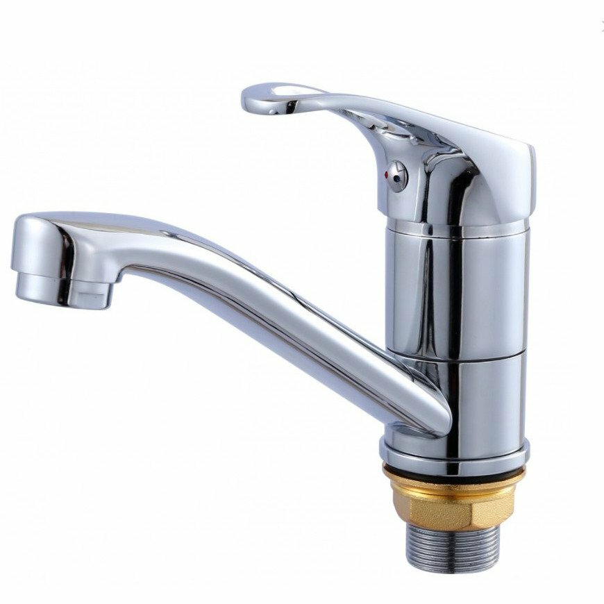 Смеситель Hansen H45031 для раковины однорычажный хром с традиционным изливом и аэратором