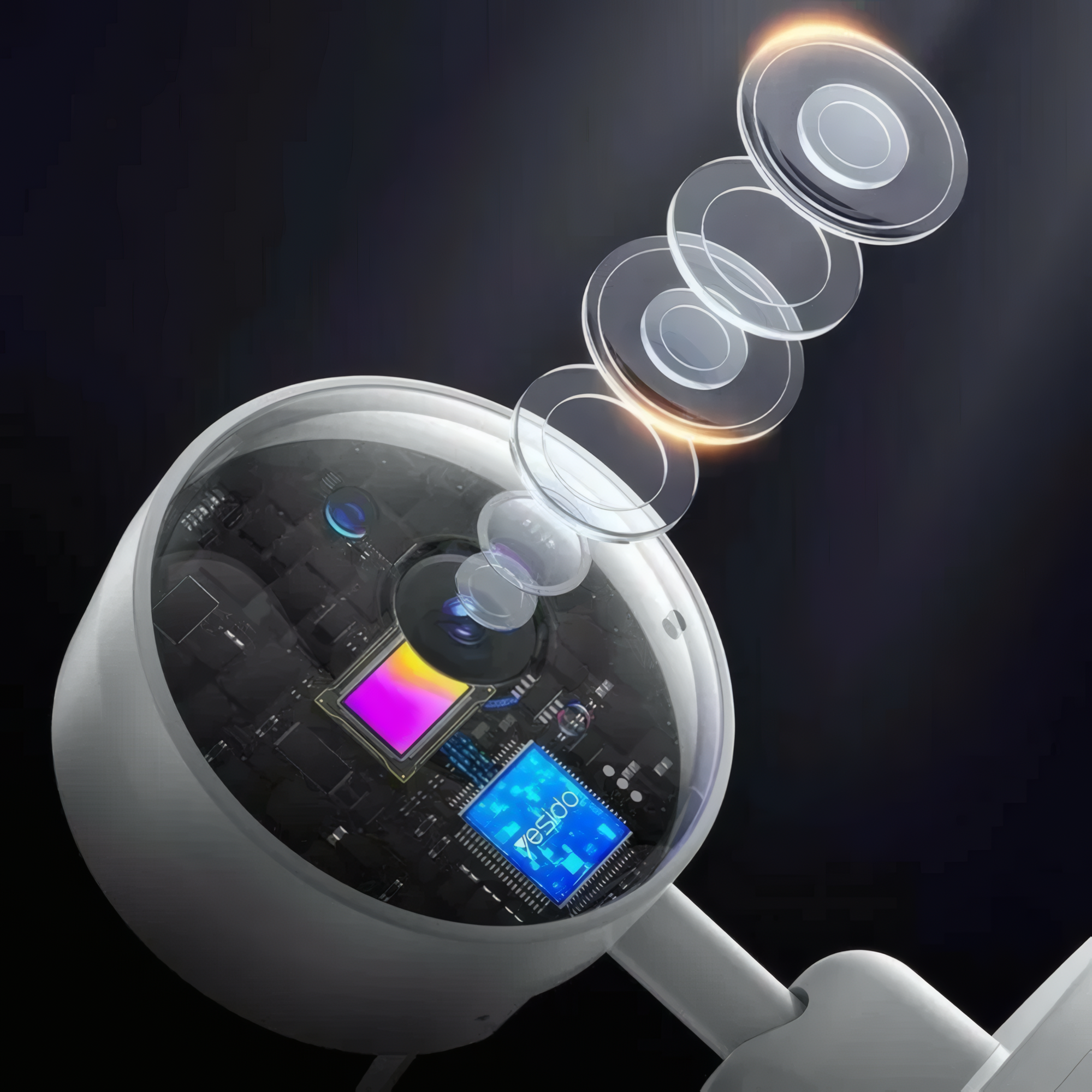 Видеоняня Yesido KM26, экран 3,5", камера 1 Мп, 2.4G, ИК 0–5 м — фото 1