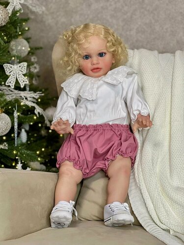 Изображение товара Кукла Реборн мягконабивная 65 см в пакете (FA-508)