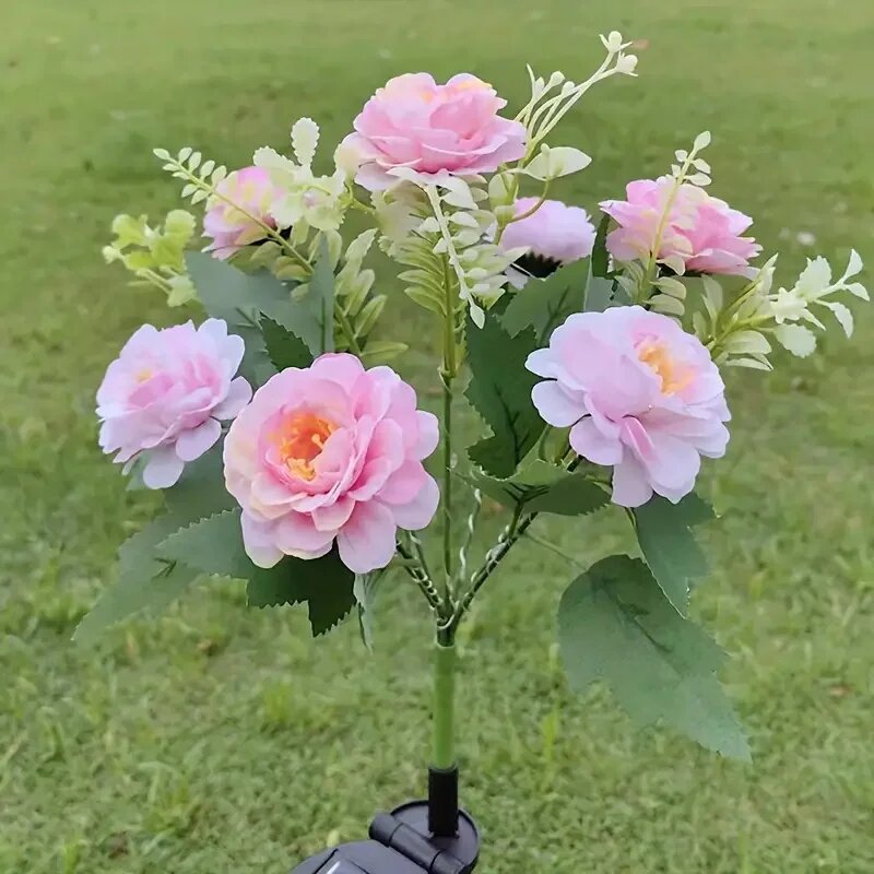 Солнечные фонари DBF с цветами гибискуса Розовый, Pink