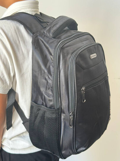 Школьный рюкзак, для мальчиков, чёрный, водонепроницаемый, 1 отделение, антивандальный — фото 1