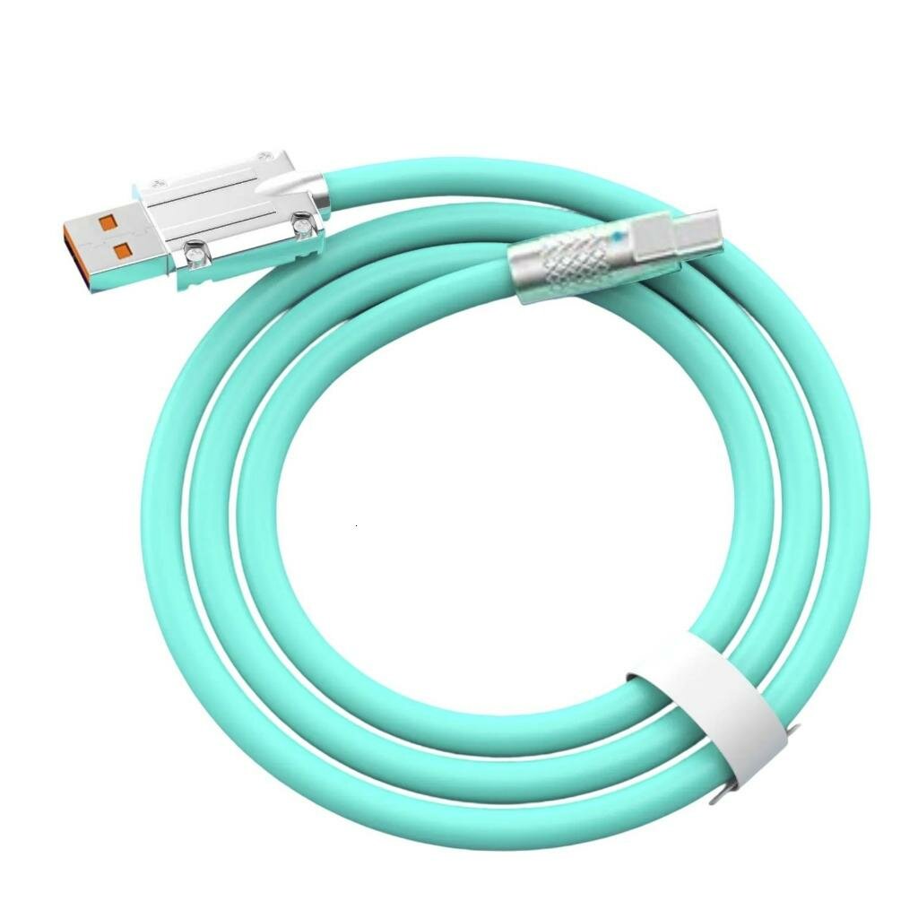 Кабель USB-C 120 Вт, Мятно - зеленый - 1m