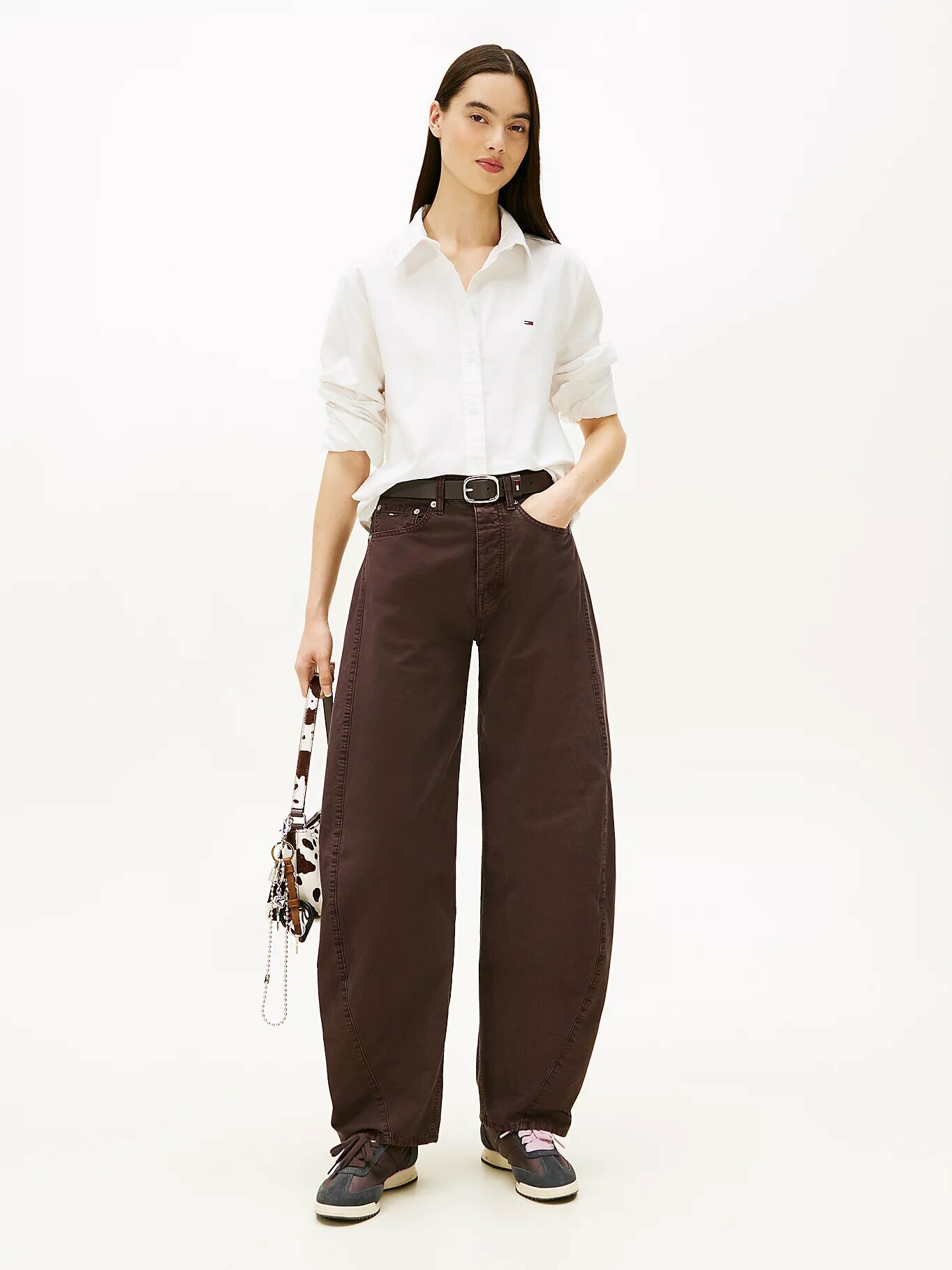 Рубашка Tommy Jeans, размер L, белый — фото 1