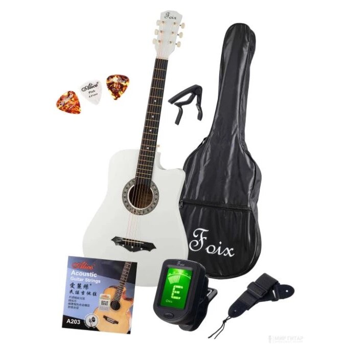Акустическая гитара Foix FFG-2038CAP-WH — фото 1