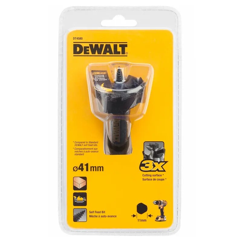 Сверло Форстнера по дереву DeWALT 41мм DT4580-QZ — фото 1