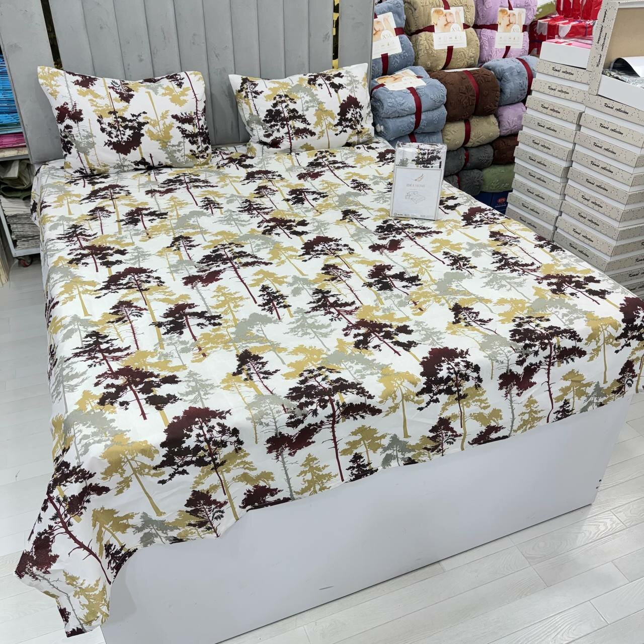 Постельное белье "Простыня и Наволочка", евро стандарт, бренд, комплект — фото 1