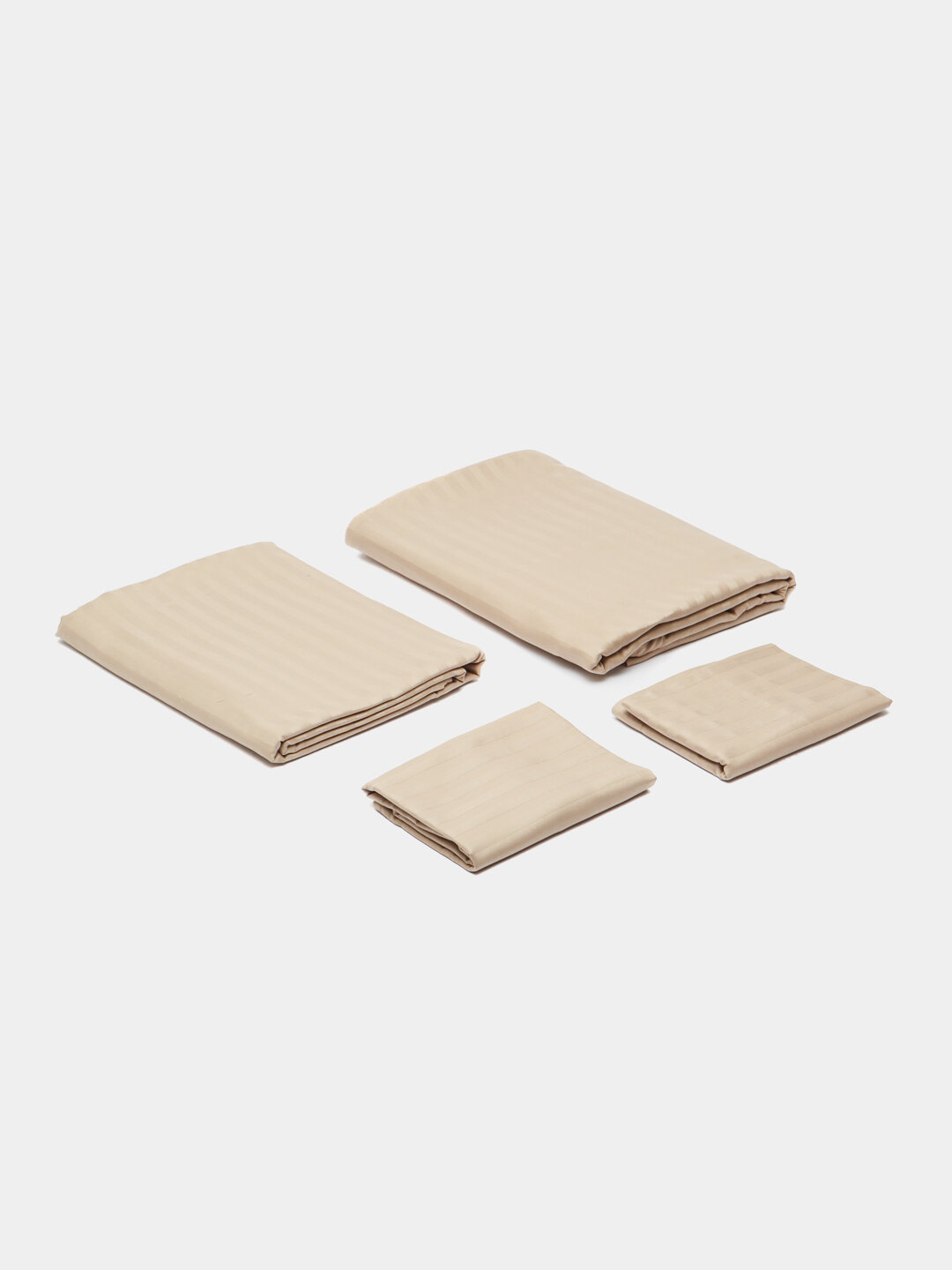 Комплект из страйп-сатина 2-x спального постельного белья Ali Home, евро