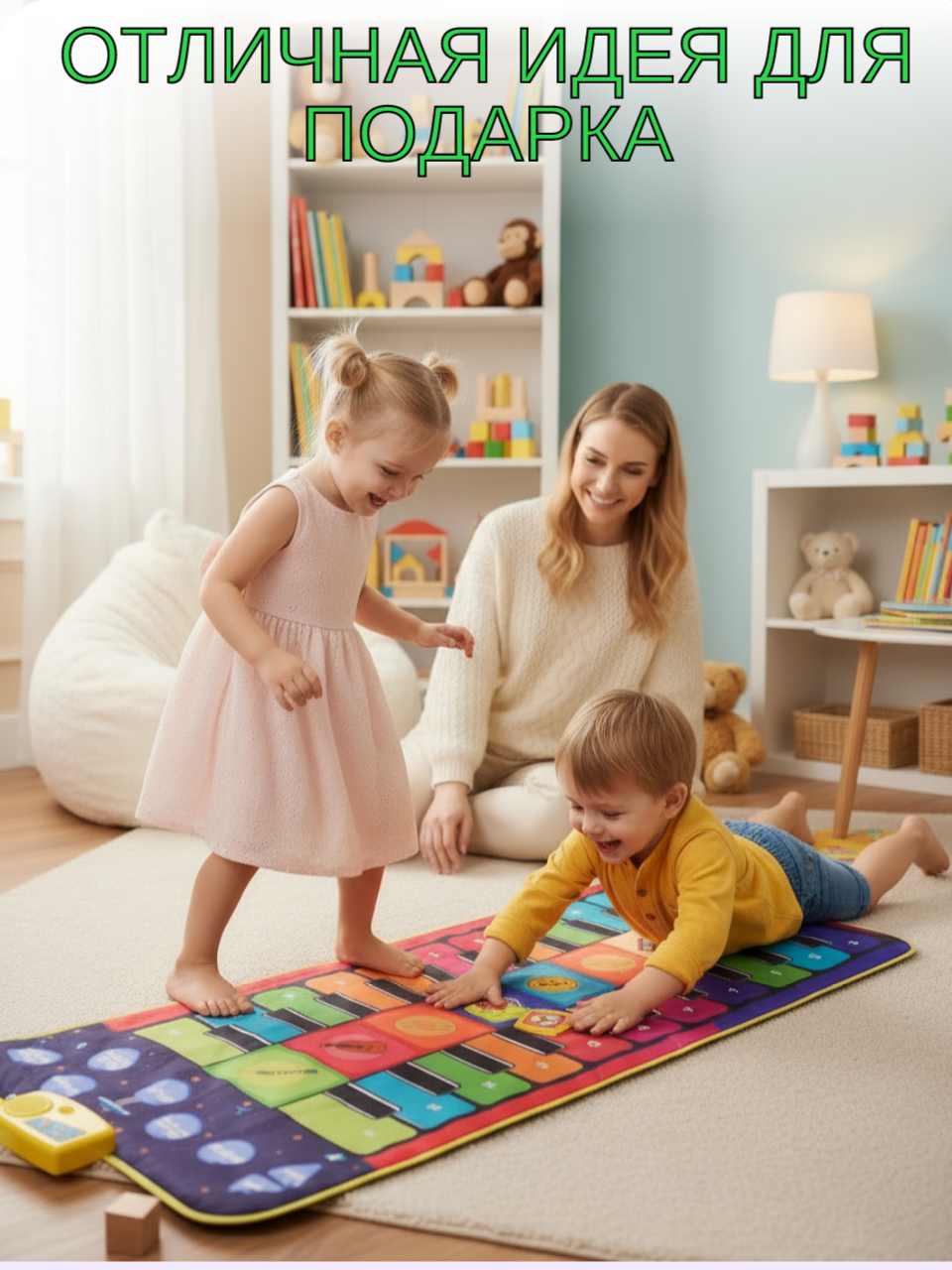 Музыкальный коврик пианино детский — фото 1