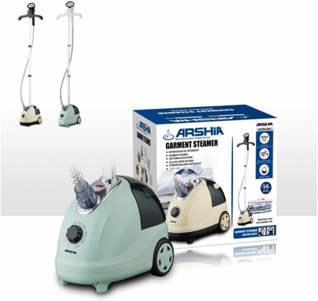 Профессиональный паровой утюг Arsha AS-9034 с высокой мощностью и эффективной паровой системой — фото 1