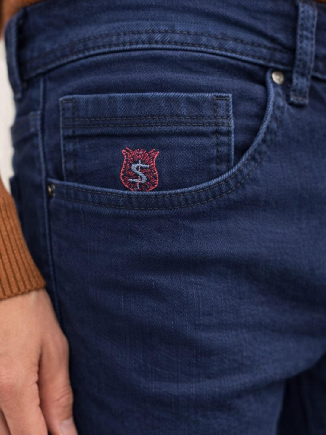 Джинсы классические  1, размер 36, темно-синий — фото 1