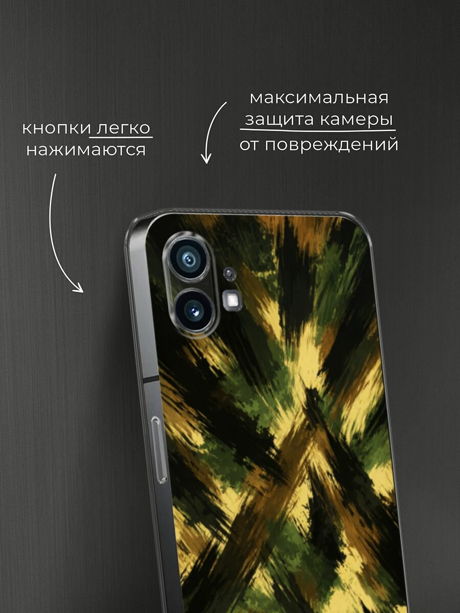 Чехол на Nothing Phone 1 / Редми Нот 11 4G Глобал с принтом Абстрактный камуфляж — фото 1