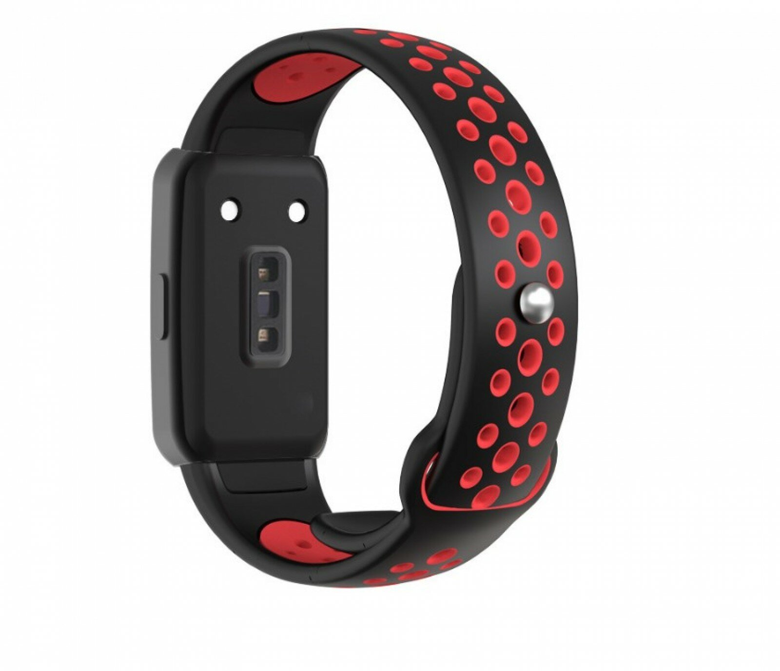 Силиконовый водостойкий сменный ремешок MyPads для HONOR Band 6 с вентиляцией и кнопочной застежкой