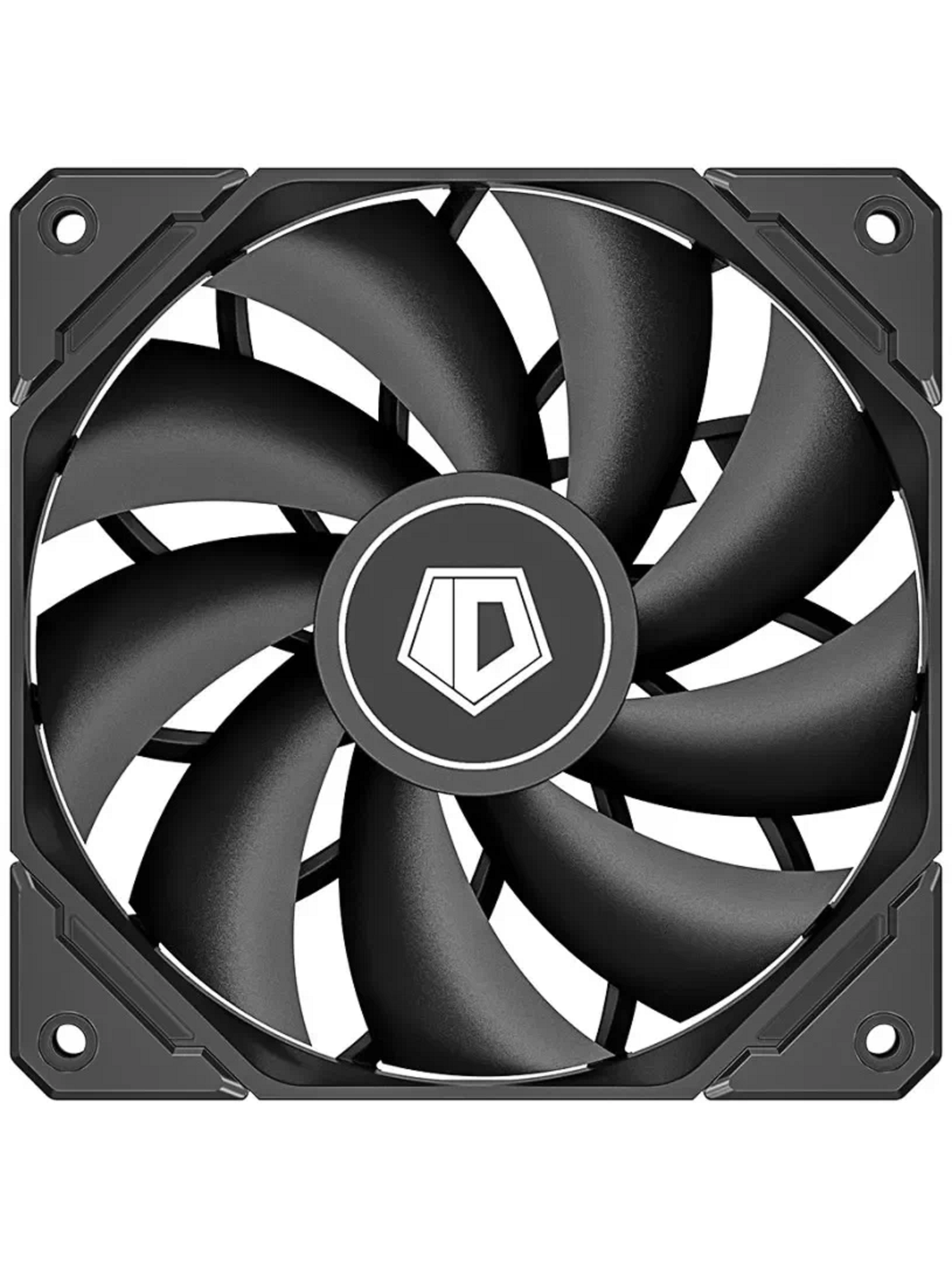 Вентилятор для корпуса ID-Cooling TF-12025-PRO BLACK 120Ч120Ч25mm, 700-1800rpm, 82.5CFM, 15.2-35.2dBA, 4-pin PWM BOX