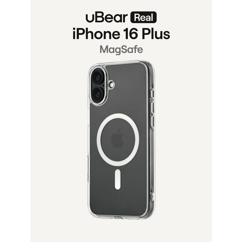 фото Чехол для iphone 16 plus ubear real mag case, magsafe совместимый, усиленный