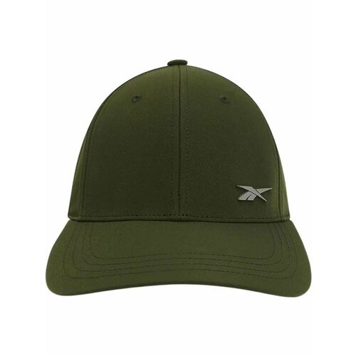 фото Бейсболка reebok badge cap для мужчин, размер onesize, темно-зеленый