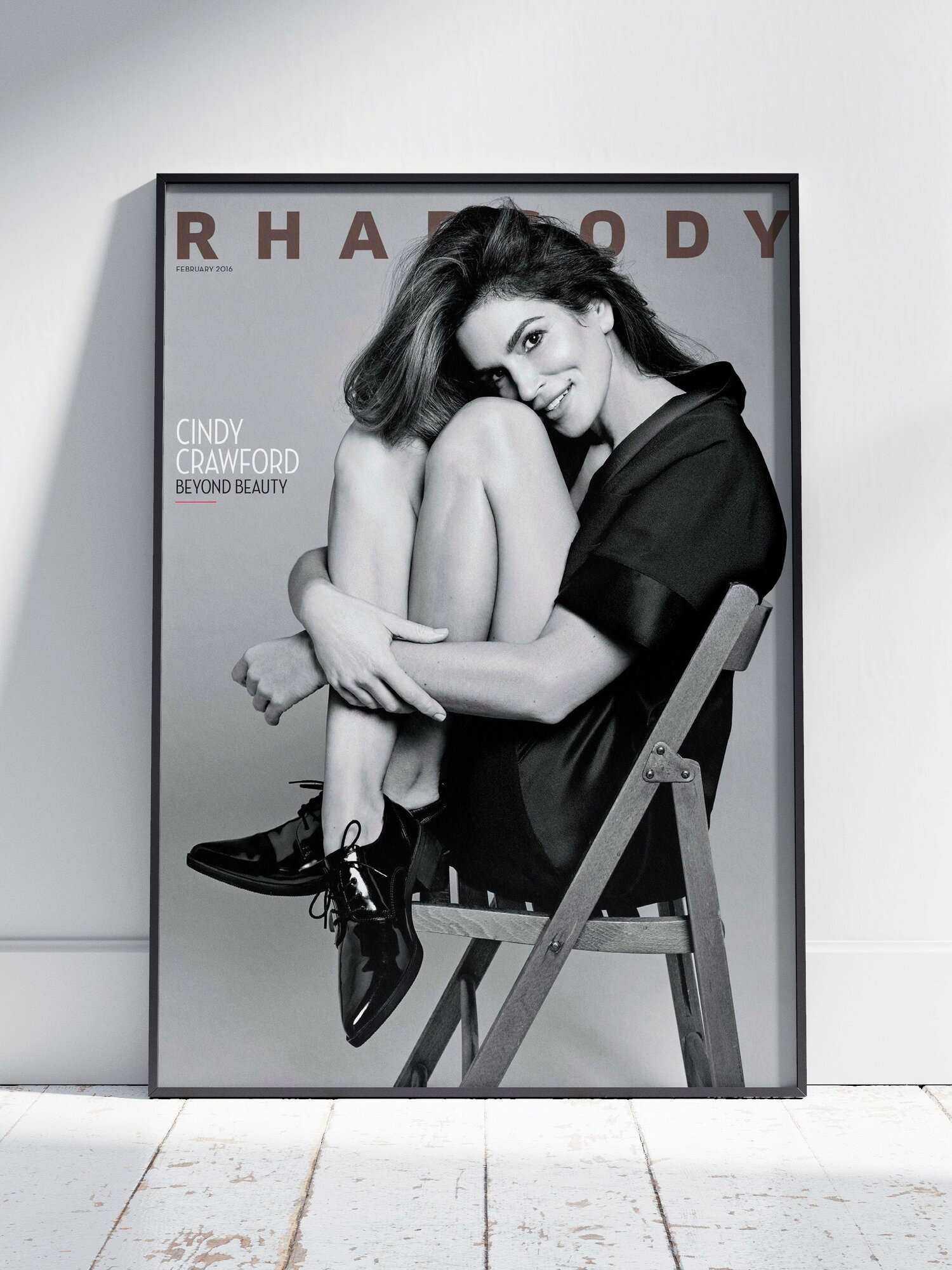 Плакат на стену для интерьера Синди Кроуфорд (Cindy Crawford 7) - Постер по модели, бренду и моде формата A4 (21x30 см)