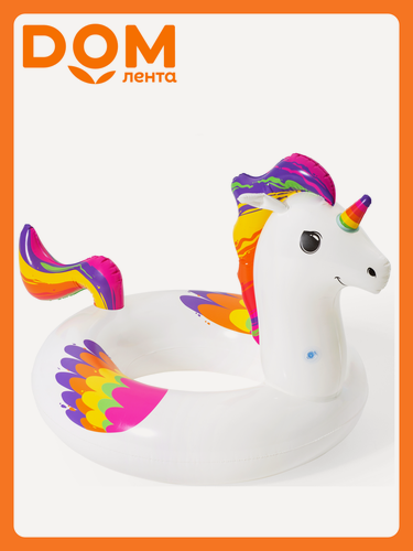 Изображение товара Надувной круг Bestway Unicorn, ПВХ, с заплатой, 119 см x 91 см