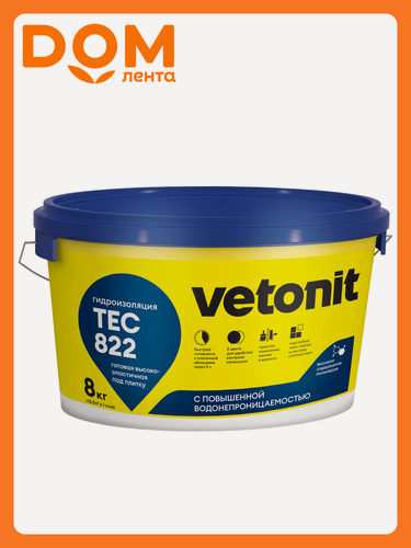 Изображение товара Мастика полимерная weber.vetonit tec822grey 8 кг