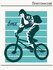 Термонаклейка для одежды и аксессуаров DTF-печать bmx