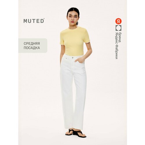 фото Джинсы muted прямого силуэта, размер 30/30 (164-170), белый