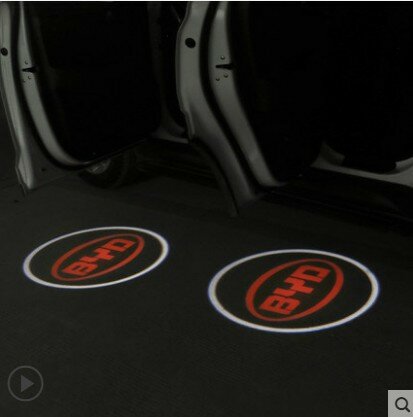 Беспроводная светодиодная подсветка двери автомобиля для BYD, цвета черный, коричневый, бежевый - без сверления, без