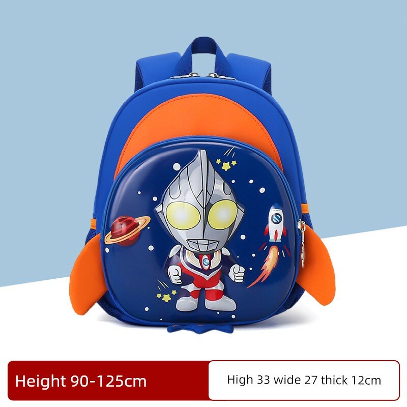 Голубой детский рюкзак для детей 3-7 лет, вместимость А4, грудной ремень
