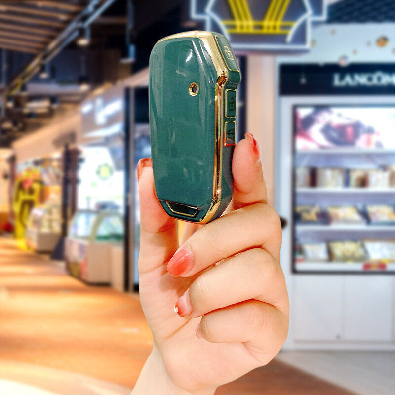 Прочная сумка для ключа Kia TPU для моделей 2022 года K5 Cadence K3 - серый одиночный чехол