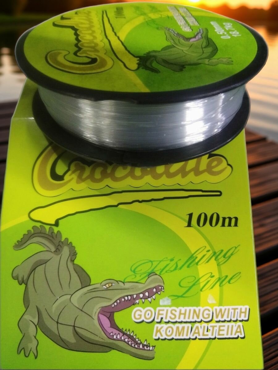 Леска рыболовная Omaks Crocodile 0.50 мм 18.7 кг 100 м серая