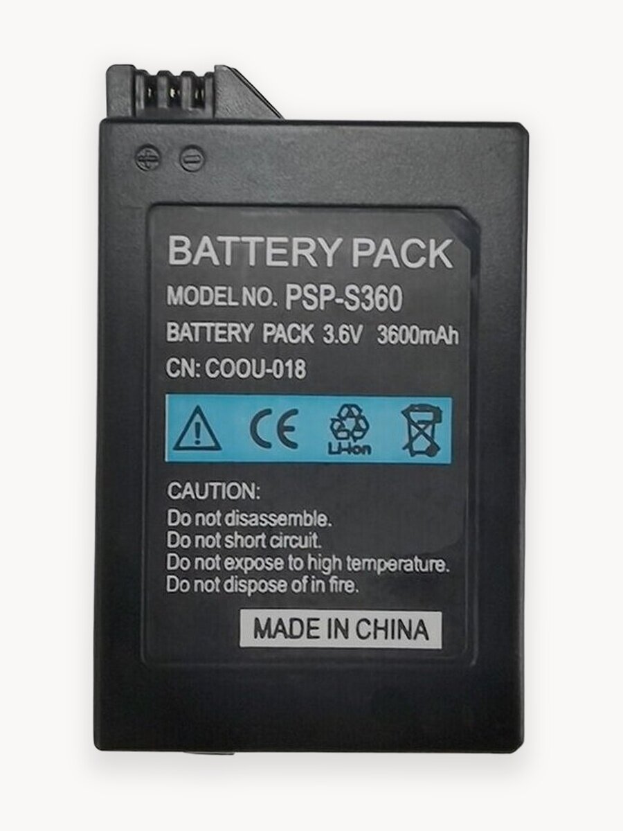 Аккумулятор для PSP 3000/2000, увеличенная емкость, 3600 mAh